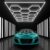 LED Hexagon Lights – Larger Size Hex Lights, 6500K Cool White Light 556W 66720 Lumen, Honeycomb Light for Garage Gym Barber Shop Warehouse Basement
