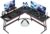 Homall L Shaped Gaming Desk Computer Corner Desk PC Gaming Desk Table with Large Monitor Riser Stand for Home Office Sturdy Writing Workstation (Black, 51 Inch)