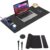 Wireless Charging Mouse Pad with 2nd Gen Tech, 3-in-1 25W Fast Charger, Replaceable Rubber & Microfiber Leather Desk Mat, Large Waterproof Desk Pad for Office & Gaming(Leather Mat& Coasters)