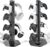Controller & Headset Holder Stand for Desk, with Charger Cable Organizer Headphone Stand for PS5/ Xbox/ PS4/ Switch, Metal Base Controller Hanger Hook for Storage Earphones, Game Console, Mobile Phone
