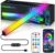 KANTUTOE Monitor Down Light Bar, RGB Screen Desk Light PC, Dimmable LED Dynamic Rainbow Effect, Adjustable Brightness, Speed and Music, Remote Control Color Change, for Game Room
