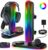 RGB Headset Stand with Wireless Charger, 8-in-1 Charging Station for iPhone, Samsung, Apple Watch Type-C/USB Ports, Gaming Headphone & Controllers Holder, Organizer for Desk Includes 20W PD Adapter