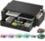 Spacrea Desk Organizer and Accessories, Computer Monitor Stand Riser with Drawer and 2 Pen Holders, Office Desk Accessories & Workspace Organizers for Office Supplies (Black)