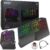 Cloud Nine C989M Ergonomic Mechanical Keyboard for PC – Kailh Tactile Brown Switches – RGB Light Up LED Backlit with USB – Ergo Split Key Board with Macro
