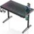 EUREKA ERGONOMIC RGB LED Gaming Desk, Music Sync Lights Up Tempered Glass Desktop, 43″ GTG I43 Home Office Computer Table W Controller Rack 4 USB Charging Ports, APP Control