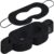 200 Pcs Disposable VR Face Mask Breathable Cover for VR Nonwoven Fabric Sanitary Eye Mask, Eye Cover Pad (Black)