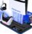 PS5/Slim/Pro Stand and Cooling Station with Controller Charging Station for PlayStation 5 Slim/Pro Console, PS5 Controller Charger, Cooling Stand, LED Light, Headset Holder for PS5 Accessories