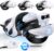 DXKK Head Strap for Meta Quest 3/3S/2, VR Headset Strap with Digital Battery and Charger Dock – Balanced & Extended 4H, Flip-Up Design, Adjustable Double Dials, Enhanced Comfort