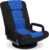 Best Choice Products Swivel Gaming Chair 360 Degree Multipurpose Floor Chair Rocker for TV, Reading, Playing Video Games w/Lumbar Support, Armrest Handles, Adjustable Foldable Backrest – Black/Blue
