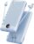 VRURC Portable Charger Built-in Cables and AC Wall Plug, USB C Power Bank 10000mAh, Travel Essentials Phone Charger Compact Lightweight External Battery Pack for Smart Phones, Tablets etc-Blue