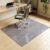 Koonmi Tempered Glass Chair Mat for Hardwood Floors & Carpets, 46″ x 55“ Grey Heavy Duty Office Floor Protector, Scratch & Dust Concealing, Noise-Free for Home Office Desk