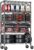 IZEUK 5-Tier Adjustable Heavy Duty Steel Wire Shelving Unit with Wheels, Storage Rack Organizer for Garage, Kitchen, Office, Laundry, Basement (Black, 17.7″ D x 47.2″ W x 76.7″ H, 1750 lbs Capacity)