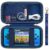 Supmay Carrying Case Compatible with WELLST·G Handheld Game for Kids -Preloaded 220 Retro Video Games, Portable Gaming Player Storage Holder Travel Bag with Mesh Pocket for USB Cable, Blue